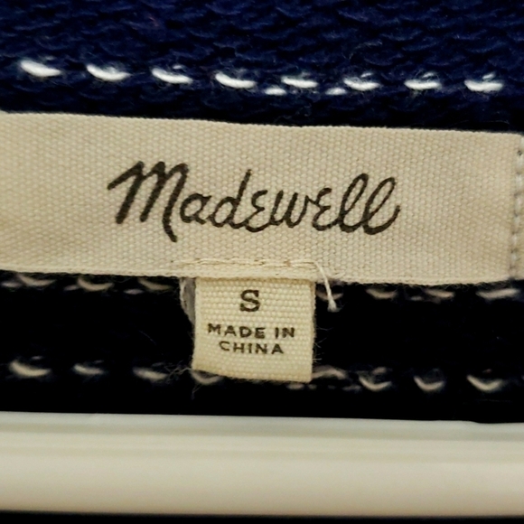 MADEWELL Striped Side-Lace Top, Size S - Picture 10 of 15